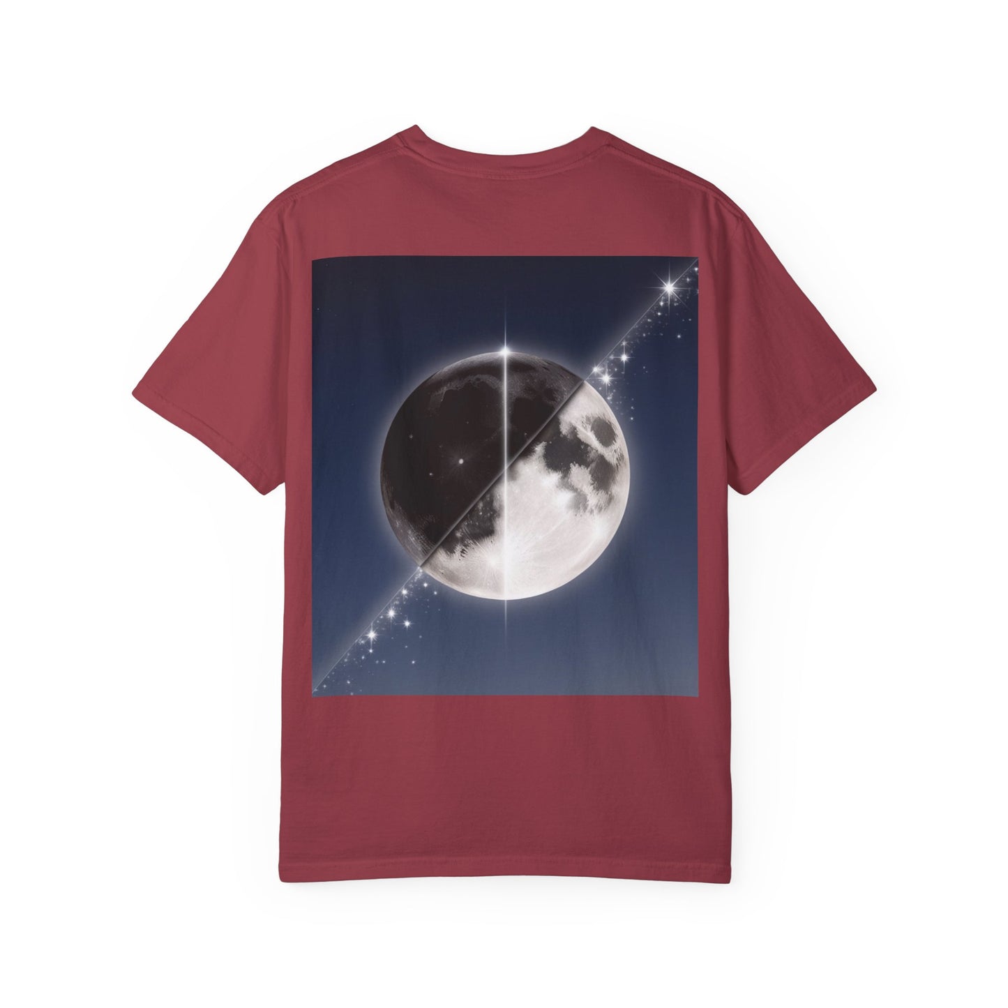 Unisex Garment-Dyed Moonlit Fox T-Shirt | Celestial Animal Design