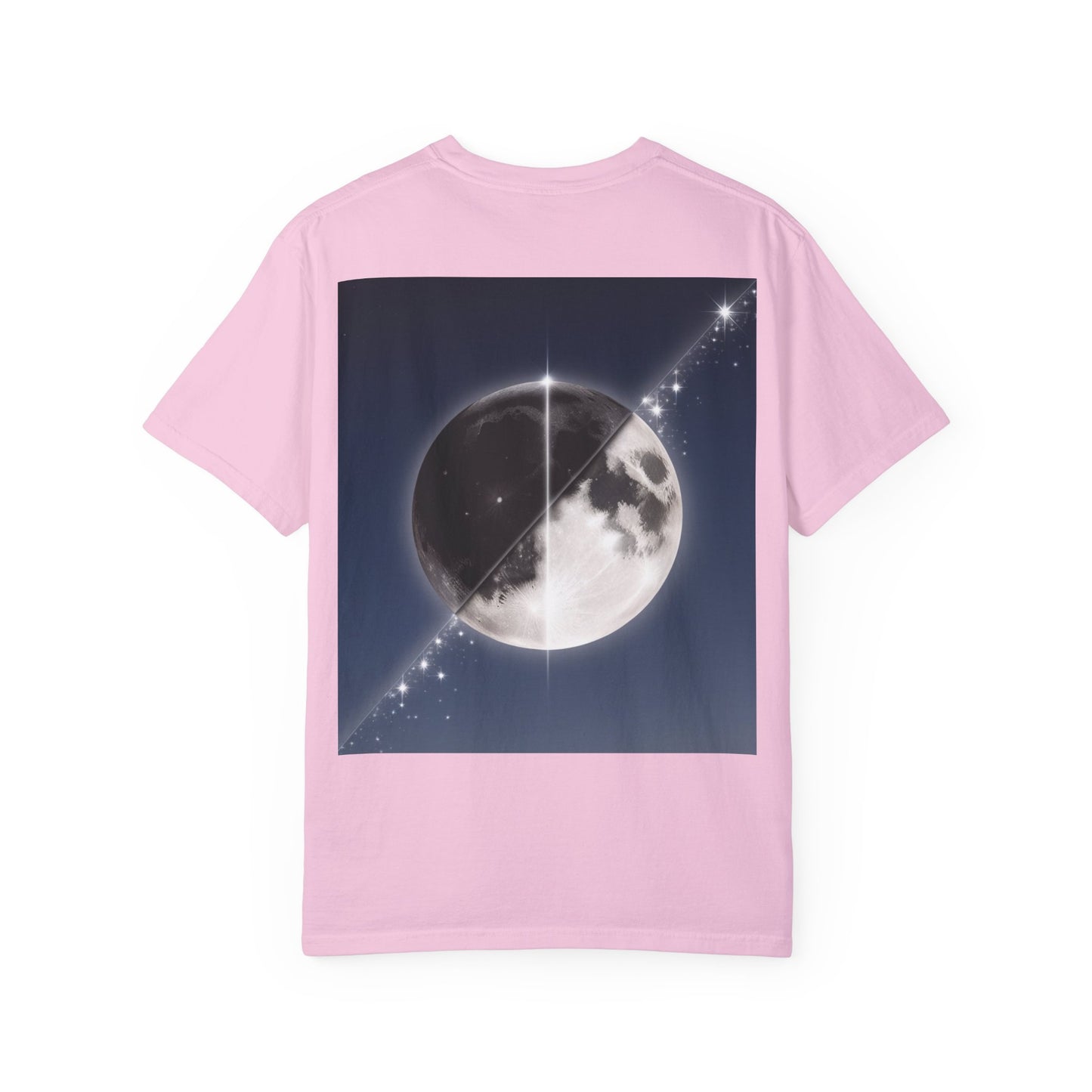 Unisex Garment-Dyed Moonlit Fox T-Shirt | Celestial Animal Design