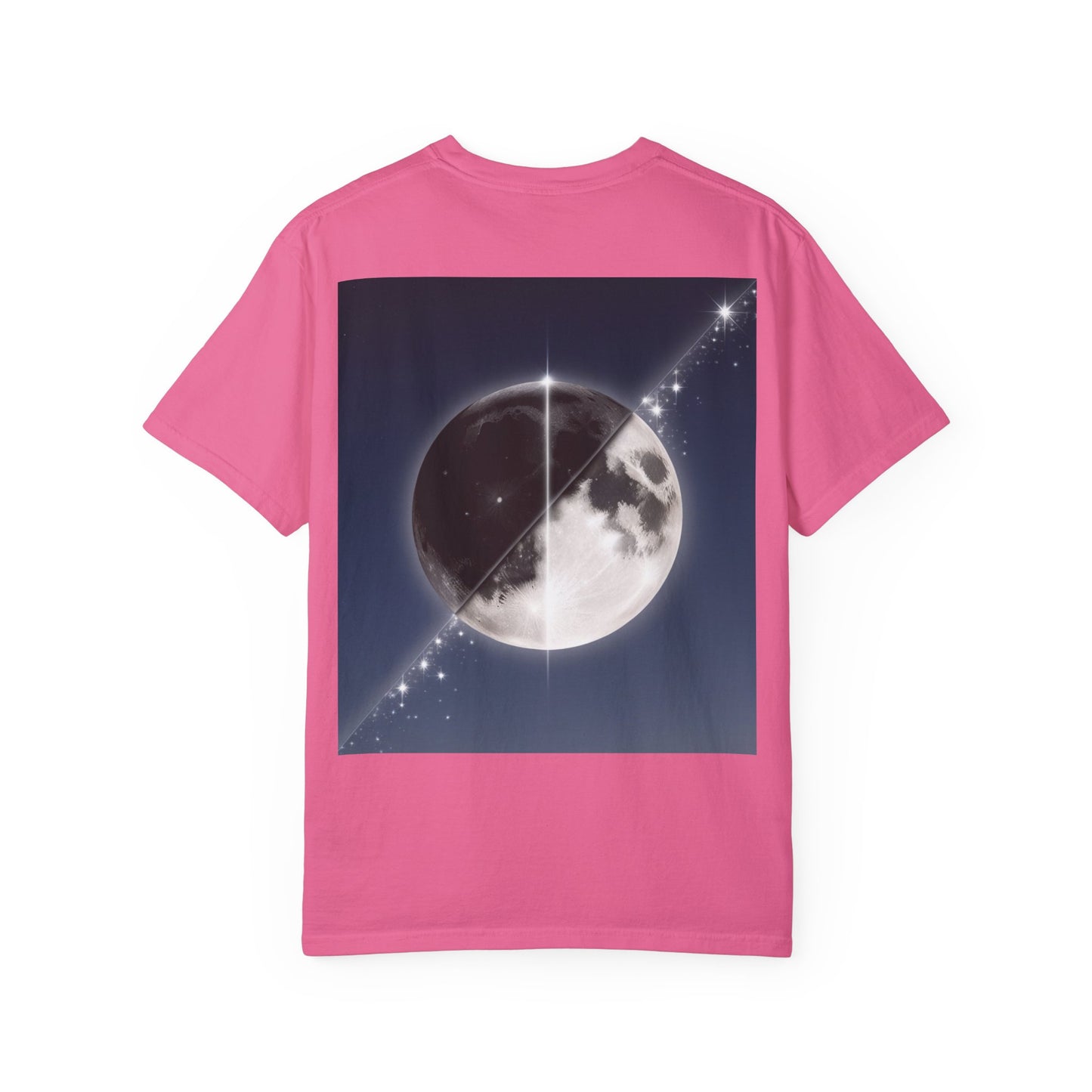 Unisex Garment-Dyed Moonlit Fox T-Shirt | Celestial Animal Design